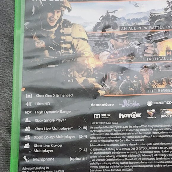 Microsoft Xbox One Call of Duty Black Ops 4 4K Ultra HD HDR Original Game Disk - Picture 12 of 16